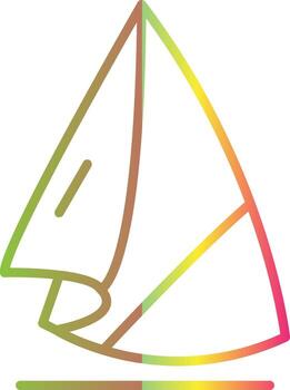 servilleta línea degradado debido color icono diseño vector