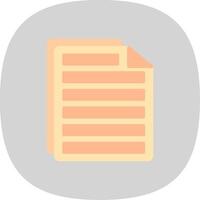 File Flat Curve Icon Design vector