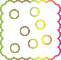 Cracker Line Gradient Due Color Icon Design vector