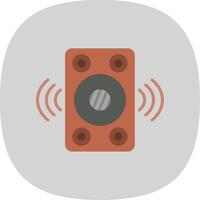 Speaker Flat Curve Icon Design vector