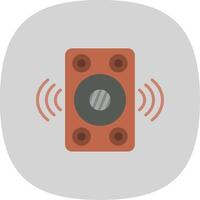 Speaker Flat Curve Icon Design vector