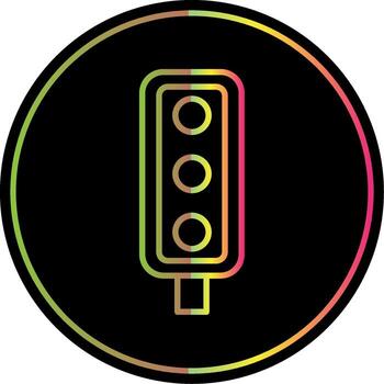 Rgb Line Gradient Due Color Icon Design vector