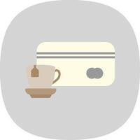 Card payment Flat Curve Icon Design vector