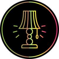 Lamp Line Gradient Due Color Icon Design vector