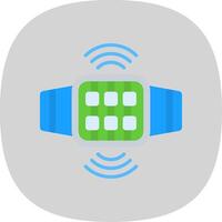 Connection Flat Curve Icon Design vector