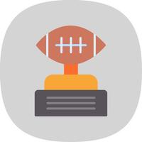 Football Flat Curve Icon Design vector