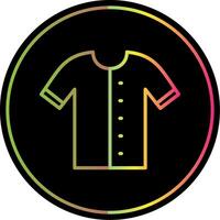 Shirt Line Gradient Due Color Icon Design vector