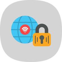 Internet Flat Curve Icon Design vector