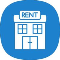 Renting Glyph Curve Icon Design vector