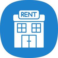 Renting Glyph Curve Icon Design vector