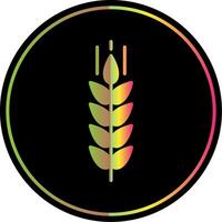 Wheat Glyph Due Color Icon Design vector