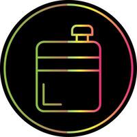 Flask Line Gradient Due Color Icon Design vector