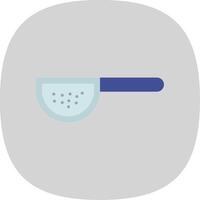 Sieves Flat Curve Icon Design vector