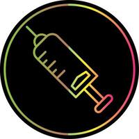 Injection Line Gradient Due Color Icon Design vector