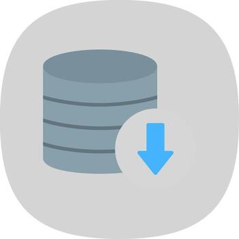 base de datos descargar plano curva icono diseño vector