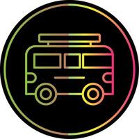 Camper Line Gradient Due Color Icon Design vector