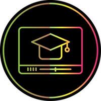 Educational Line Gradient Due Color Icon Design vector
