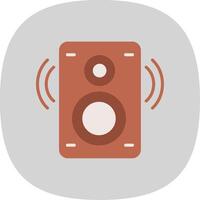 Speaker Flat Curve Icon Design vector