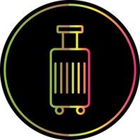 Luggage Line Gradient Due Color Icon Design vector