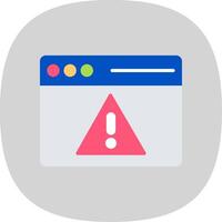 Access Denied Flat Curve Icon Design vector