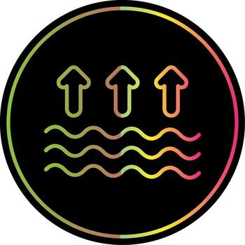 Arrows Line Gradient Due Color Icon Design vector