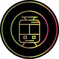 Underground Train Line Gradient Due Color Icon Design vector