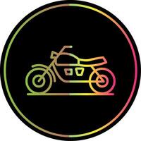 Motercycles Line Gradient Due Color Icon Design vector