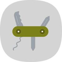 Knife Flat Curve Icon Design vector