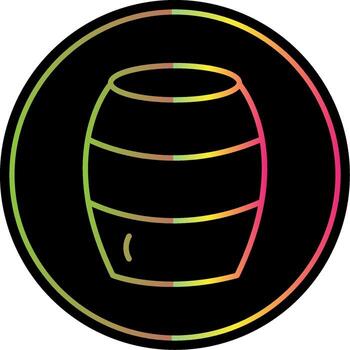 Barrel Line Gradient Due Color Icon Design vector