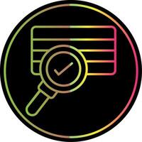 Soil Sampling Line Gradient Due Color Icon Design vector