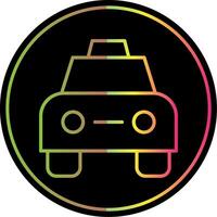 Taxi Line Gradient Due Color Icon Design vector
