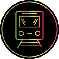 tren línea degradado debido color icono diseño vector