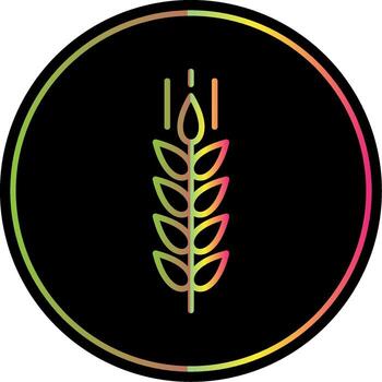 trigo línea degradado debido color icono diseño vector