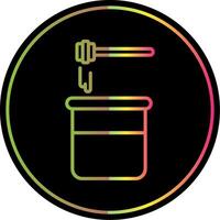 Honey Line Gradient Due Color Icon Design vector