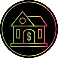 Buying Home Line Gradient Due Color Icon Design vector