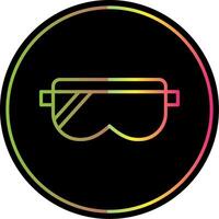 Safety Glasses Line Gradient Due Color Icon Design vector