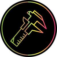 Caliper Line Gradient Due Color Icon Design vector