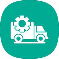 Transportation Management Glyph Curve Icon Design vector