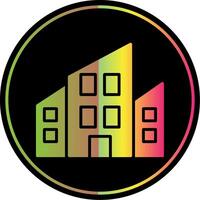 Apartments Glyph Due Color Icon Design vector