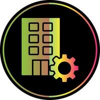 Firm Glyph Due Color Icon Design vector