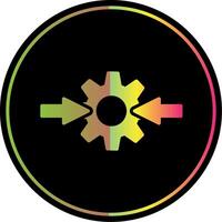 Integeation Glyph Due Color Icon Design vector