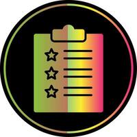 Feedback Form Glyph Due Color Icon Design vector