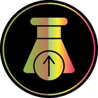 Send Analysis Glyph Due Color Icon Design vector