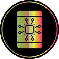 Mobile Technology Glyph Due Color Icon Design vector