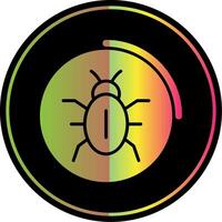 Viruses Storage Glyph Due Color Icon Design vector