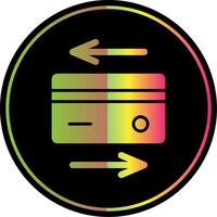Payment Method Glyph Due Color Icon Design vector