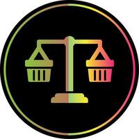 Commercial Law Glyph Due Color Icon Design vector