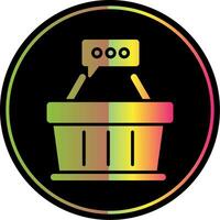 Shopping Feeds Glyph Due Color Icon Design vector