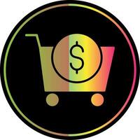 E-Commerce Glyph Due Color Icon Design vector