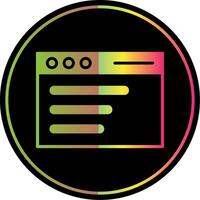 Adwords Compaign Glyph Due Color Icon Design vector